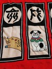 Japanese Zodiac Twelve Animal Cotton Furoshiki Wrapping Cloth Scarf Tapestry