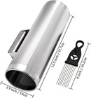 Stainless Steel Guiro With Scraper  12  X 4  Professional Latin Hand Percussion