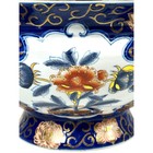 Imari Stunning Vibrant Floral Gold Gilt 14 5 8  Punch Bowl Centerpiece-excellent