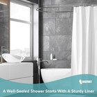 Bigfoot Clear Shower Curtain Liner - 72x72 Odorless Plastic With Magnets  Washab