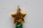 Christopher Radko Christmas Tree With Star Glass Ornament