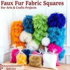 Faux Fur Fabric   Pre-cut Fur Squares For Sewing  Diy Crafts  Costumes 