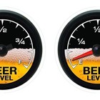 Vinyl Banners 2 Pcs Beer Level Funny Beer Cooler Warning Decal Sticker