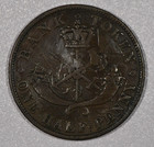 1850  bank Of Upper Canada   Half-penny Copper Token  Breton 720  Damaged