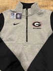 Georgia Bulldogs Nike 1 2 Zip Pullover Mens Medium Nwt Uga Football