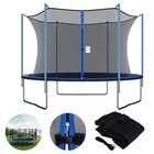 12ft 13ft 14ft 15ft Trampoline Safety Enclosure Net Mesh Outdoor For Kids Adults