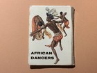 African Dancers Greetings Sapra Studio Vintage Souvenir Folder Africa