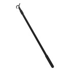 Retractable Drapery Wand Black Aluminum Alloy Adjustable For Window Treatments