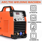 Hf Aluminum Tig Welder Ac dc Pulse Mma Tig Welding Machine 200a 220v  foot Pedal