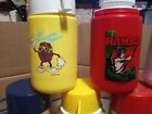 Vintage Thermos   Aladdin  Metal   Plastic Thermos For Lunch Box 7 Total