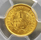 1851  1 One Dollar Gold Liberty  type 1  Pcgs Ms63  057 Littleton Select Ecc c