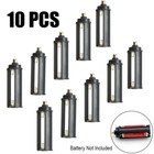 10pc 3 Aaa Battery Holder Cylindrical Case Plastic For Flashlight Round Circular