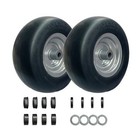 11x4 00-5    Flat Free Lawn Mower Tire And Wheel  With 3 4 -5 0  Centered Hub 
