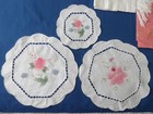 43 Vtg Embroidered Linen Crochet Lace Trim Ribbon Cutter Craft Lot Slow Stitch