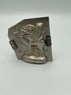 Vintage Chocolate Mold Santa With Reindeer Father Christmas 4 1 2    X 4 1 2   