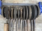23 Antique Bookbinding Leather Embossing Gilding Roller Tools - Rare Collection