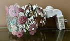 Bath   Body Works 2 Pc Set Pink Flower Candle Holder Sleeve And Plug In