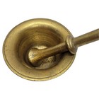 Vintage Solid Brass Mortar And Pestle Heavy Apothecary Pharmacy Tool