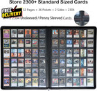 Premium 2300 Pockets Card Binder Large 36-pocket 2000  Ringless Trading Card    