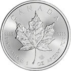 Canada Silver Maple Leaf 1 Oz  5 Random Date - 1 Roll - 25 Bu Coins Mint Tube