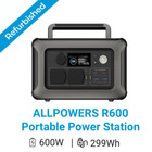 Allpowers 299wh 600w Portable Power Station Lifepo4 Solar Generator Refurbished