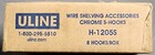 Uline S-hooks For Wire Shelving Units 8 Pack - Chrome H-1205s   free Shipping 