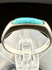 Carolyn Pollack Turquoise Chip Ring Size 7 Sterling Silver Signed 