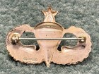 Post Wwii Pin Back Sb Simon Brothers Sterling Airborne Senior Jump Wing Pin
