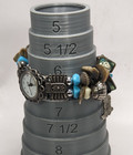 Vintage Silver Tone Native American Style Beaded Womens Watch New Batt