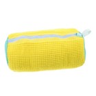 Durable Shoe Washing Machine Bag For All Shoe Types-yellow With Blue Zipper idea