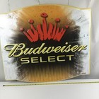 Vintage 2004 Budweiser Select Embossed Metal tin Beer Sign 32  X 28 