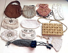 Lot Of 11 Vintage Antique Handbags Beaded Purses Belgium Asst  Makers