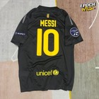 Fc Barcelona 2011 2012 Uefa Champions League Away Black Jersey - Messi  10 Shirt