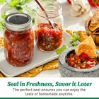 Ball Glass Mason Jar W lid   Band  Wide Mouth  64 Ounces  6 Count