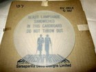 Frankart Replacement 8-1 8  Frosted Sunburst Glass Disc Shade For Art Deco Lamps