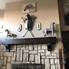 Fireplace Mantel Floating Shelf Knotty Alder Distressed 35 Stain Choices