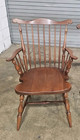 Harden Solid Cherry Fan Back Windsor Arm Chair Made In New York