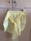 Vintage Sheer Yellow Apron With Pockets And Yellow Roses 1 2 Apron