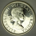 1964 Canada Charlottetown Silver Dollar  1 Canadian Coin Uncirculated 80 