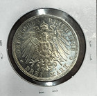 1913 E German Silver 3 Mark Coin Prussia Kingdom 