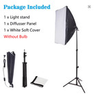 50x70cm Photography Softbox Kit W  Tripod E27 Holder Photo Studio Video