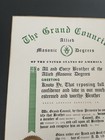 The Grand Council Allied Masonic Degrees Certificate Grand Master 1977 No  3942