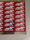 Nos 1990s Life Savers Wild Cherry Counter Sticker Sheet 28 Labels Metallic Foil