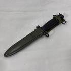 Vintage U s  Military M7 Milpar Bayonet Fixed Combat Knife Bm Usm8a1 Scabbard