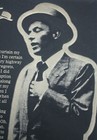 Frank Sinatra Laser Etched Lyrics   Band Art Black Leatherette Plaque 