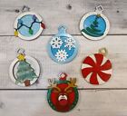 Paint Yourself Unfinished Wooden Christmas Ornaments  30 Designs  Crafts Diy
