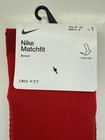 Nike Youth Matchfit Over The Calf Soccer Socks Youth Small  3y-5y  Red White New