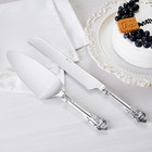 Wedding Cake Knife And Server Set 18 10 Stainless Steel Luxury Cutting Silver