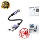 Usb To 3 5mm Audio Adapter External Sound Card Trrs Mic Pc Laptop Ps4 Ps5 Dac