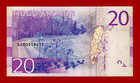Sweden 20 Kronor 2016 Unc Note - Sign   Eberstein   Ingves - Prefix D  pick-69b 